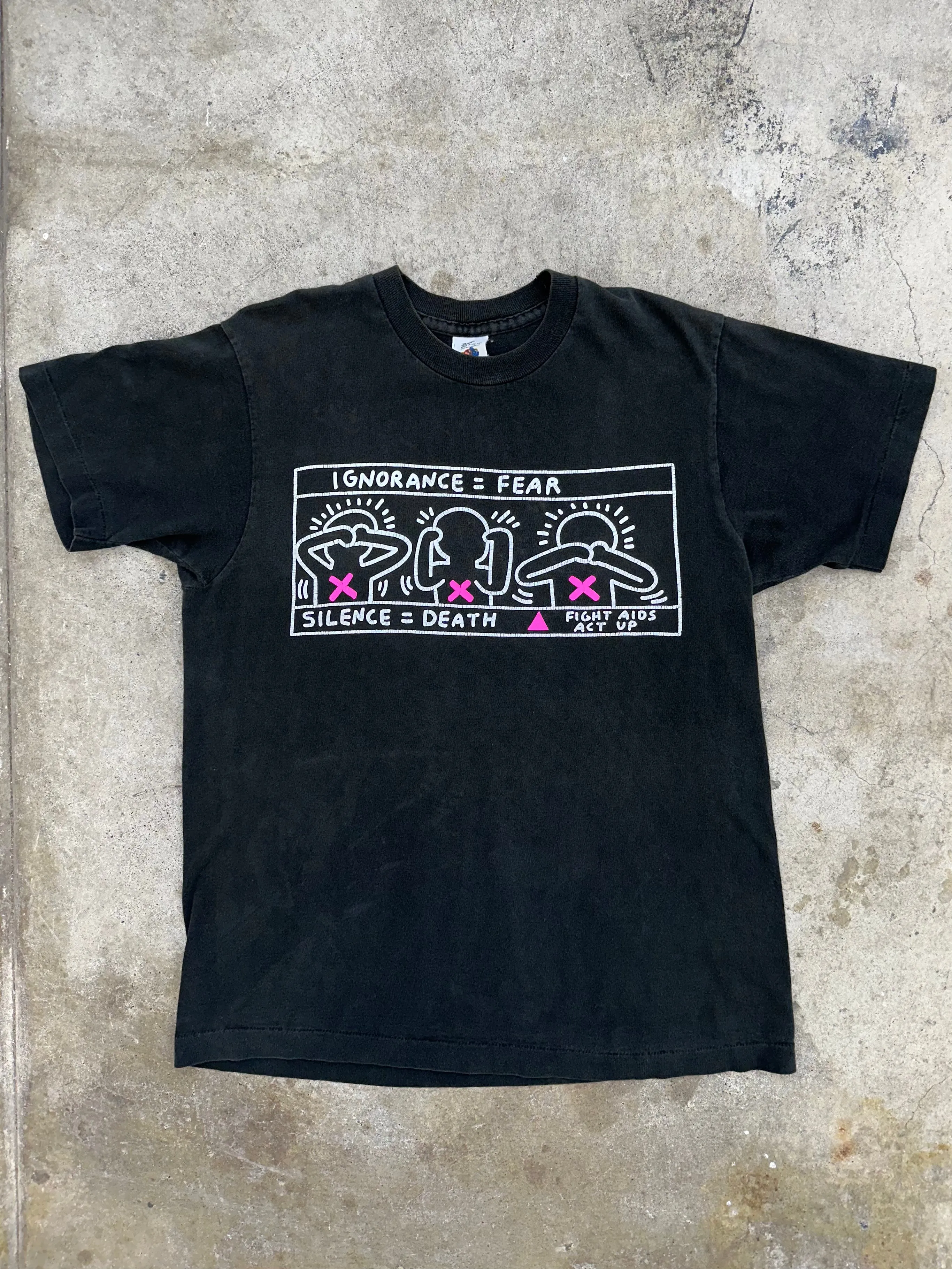 1990s Keith Haring Fight Aids Tee