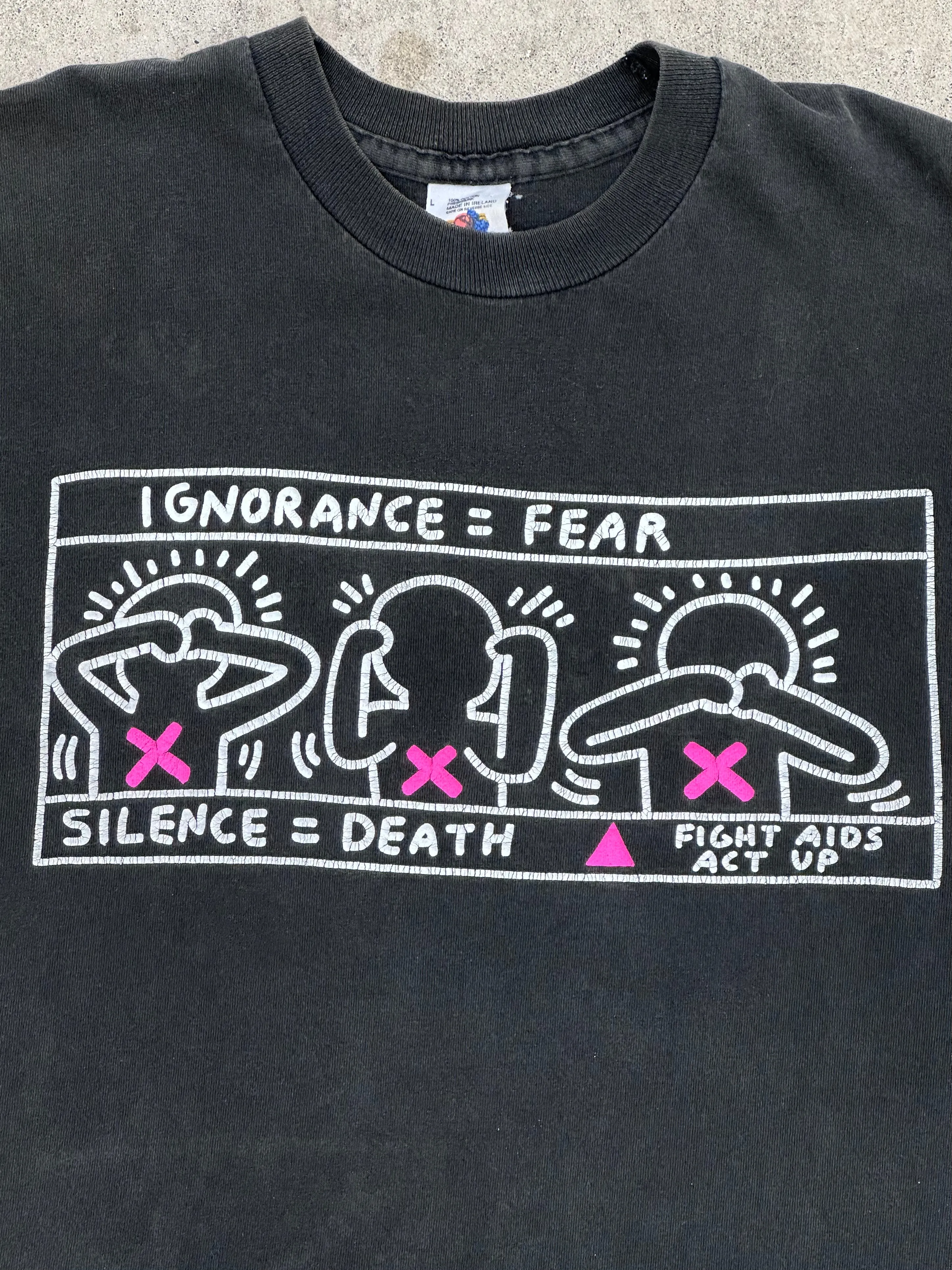 1990s Keith Haring Fight Aids Tee