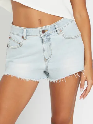 1991 Stoned Denim Shorts - ALLOVER STONE LIGHT