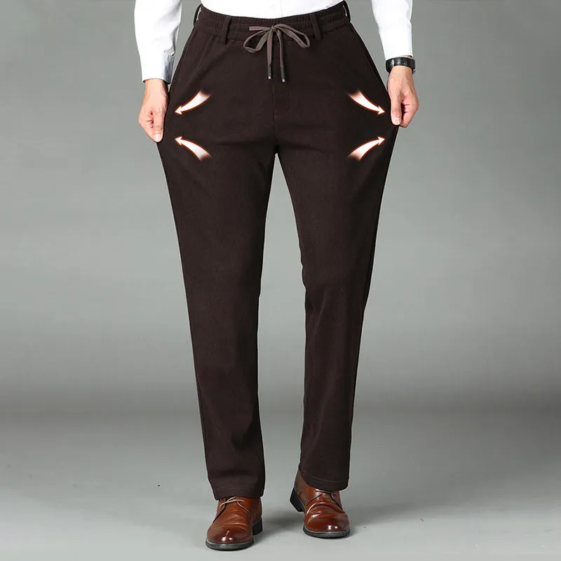 💥2025 Hot Sale🔥 Nice Gift! Men's Thickened Elastic Waist Corduroy Pants