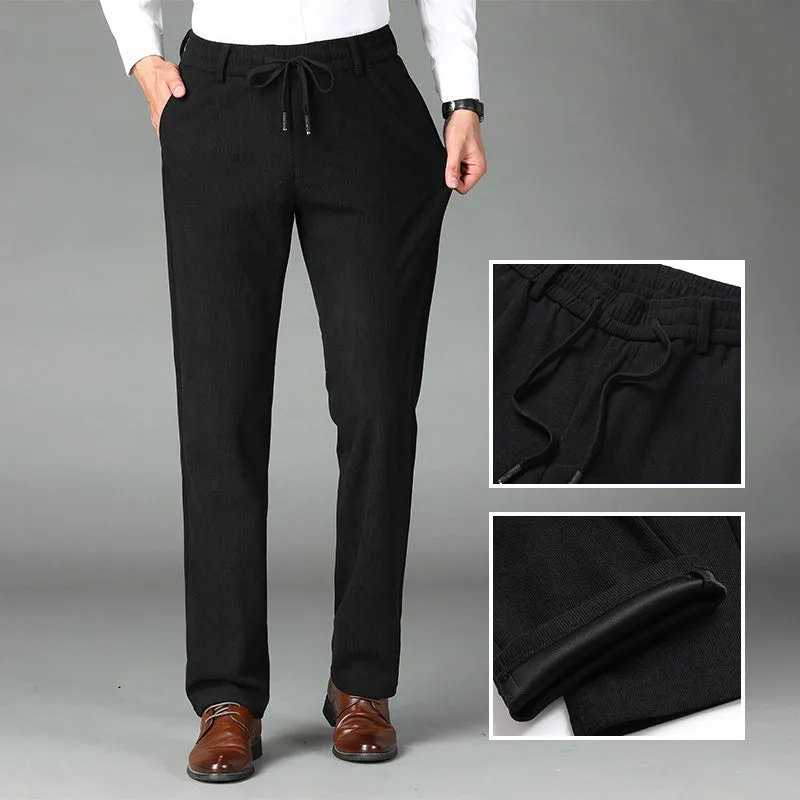 💥2025 Hot Sale🔥 Nice Gift! Men's Thickened Elastic Waist Corduroy Pants