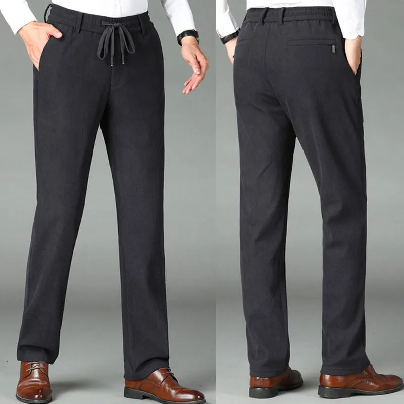 💥2025 Hot Sale🔥 Nice Gift! Men's Thickened Elastic Waist Corduroy Pants