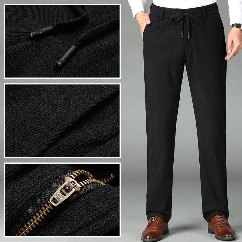 💥2025 Hot Sale🔥 Nice Gift! Men's Thickened Elastic Waist Corduroy Pants