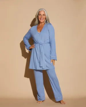 3 Piece Pajama Set With Robe