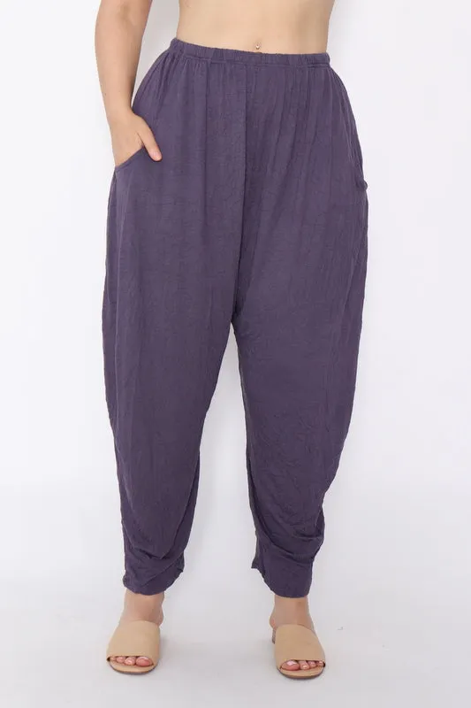 7718 Ink comfy cotton pants