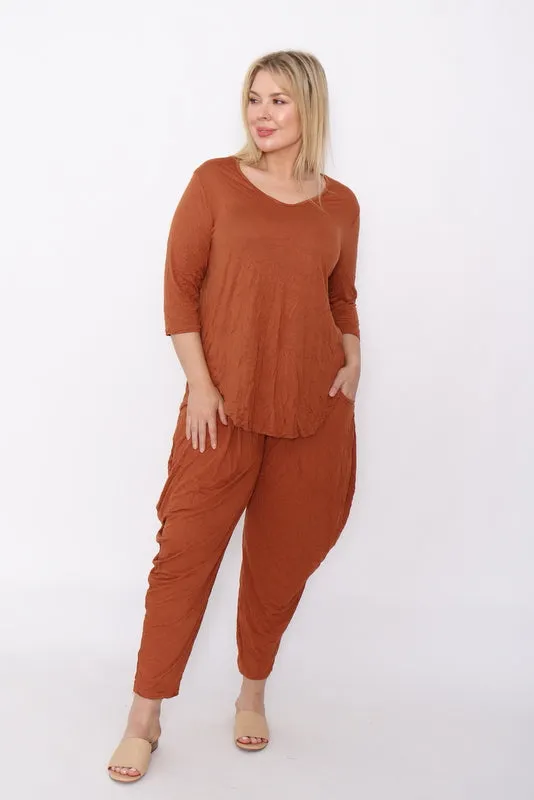 7987 Rust top & 7774 pants