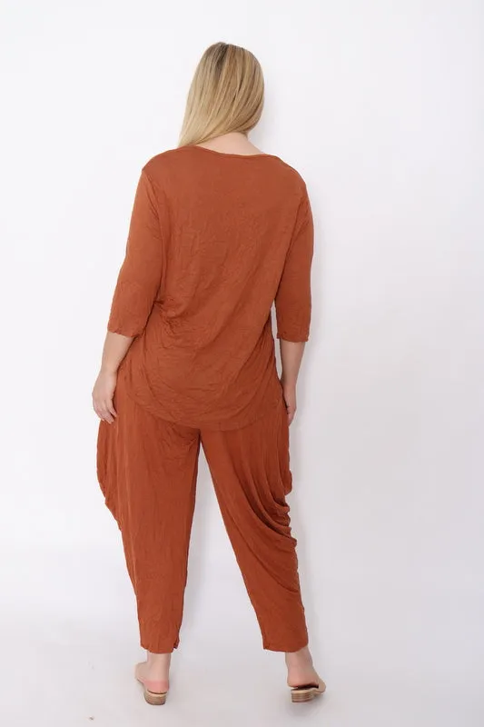 7987 Rust top & 7774 pants