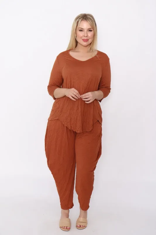 7987 Rust top & 7774 pants