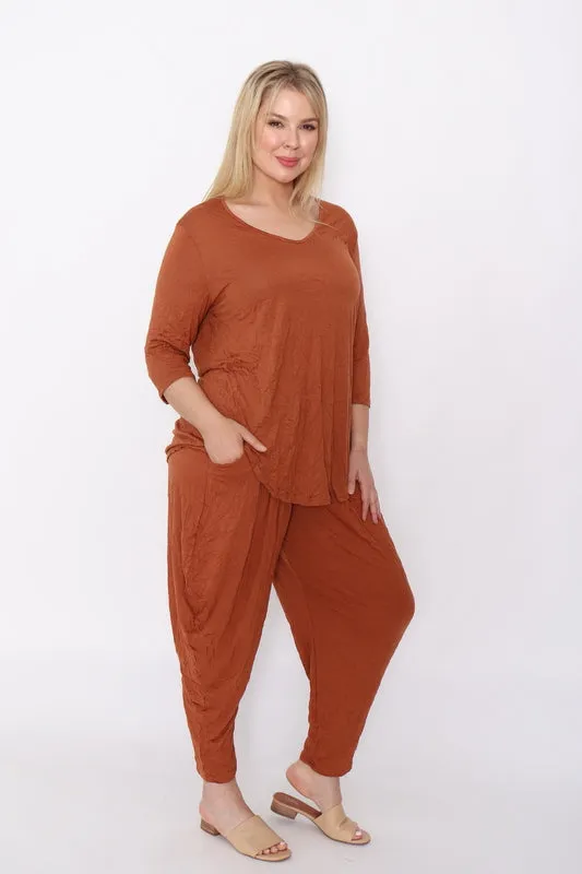 7987 Rust top & 7774 pants