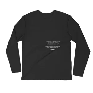 A Dream Written Off-Center Long-Sleeve Tee Black