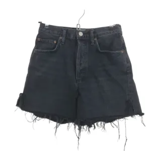 AGOLDE Dee Shorts Denim Jean in Exhibit Black Size 25 Boho Casual Festival
