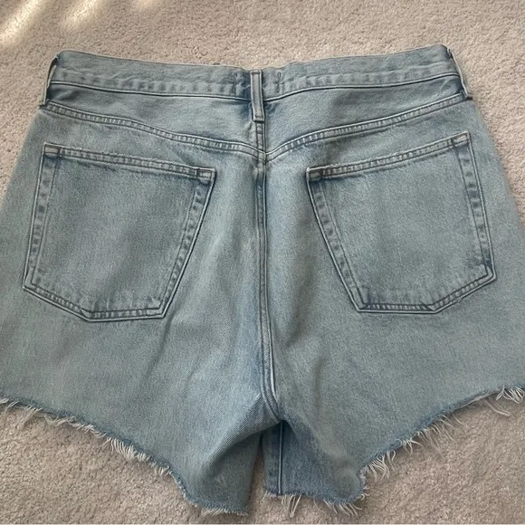 Agolde light wash jean shorts