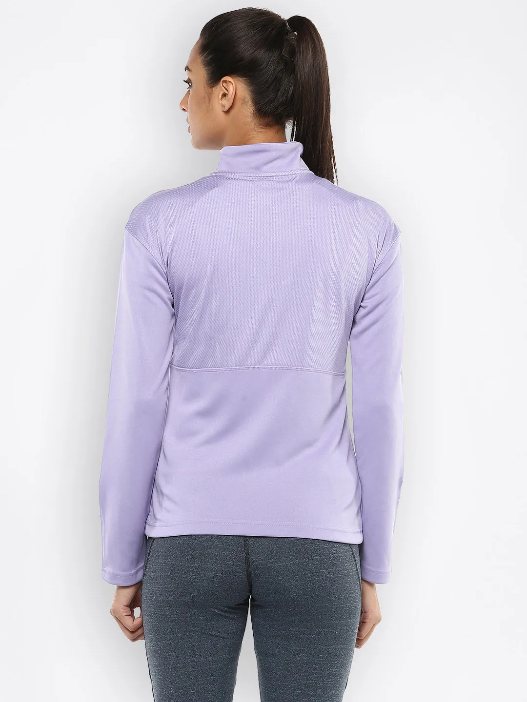 Alcis Womens Solid Violet Jacket 516WJK385