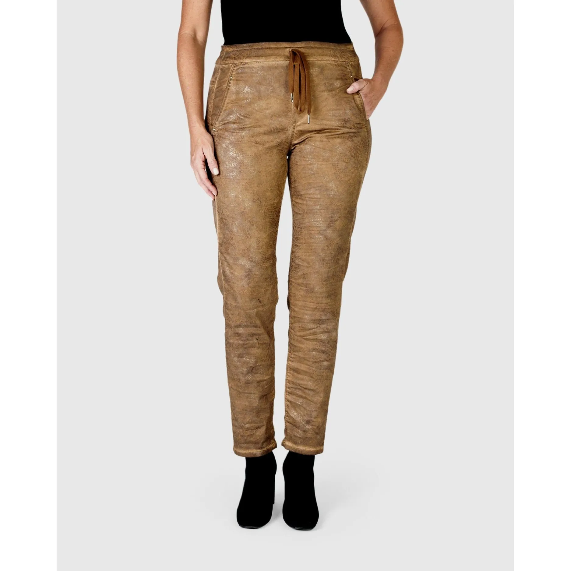 Alembika Pant, Crocodile Iconic Stretch, Sienna M, L, XL & XXL