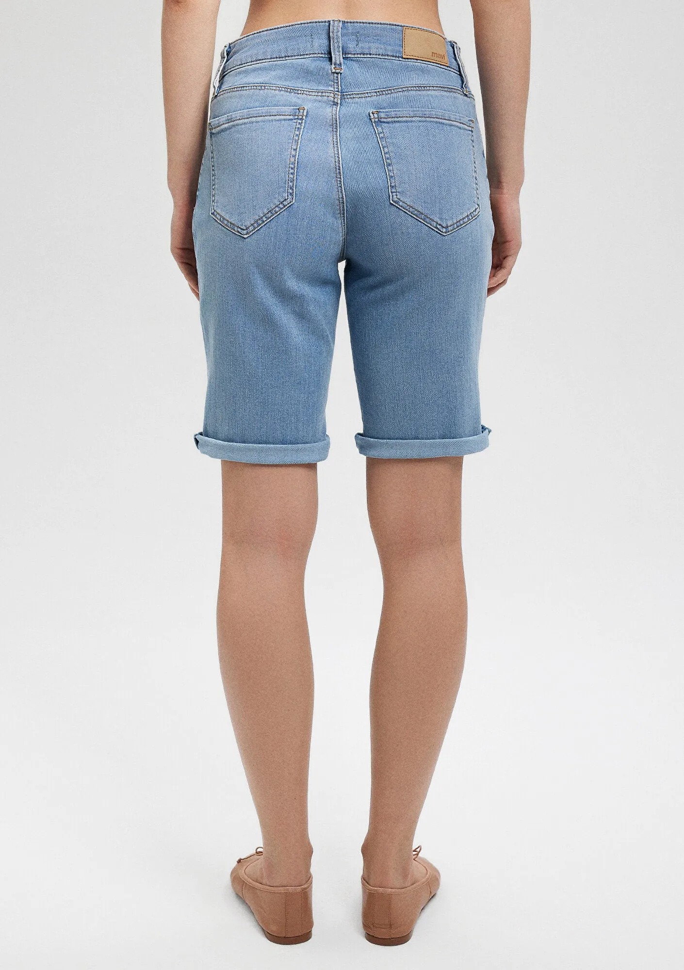 Alexis Light Blue Stretch Jean Shorts
