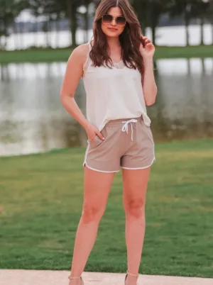 All Natural Solid Drawstring Shorts