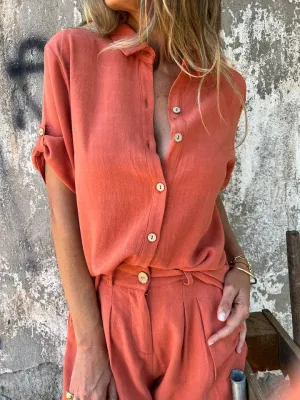 Amelia | Cotton and Linen Summer Set