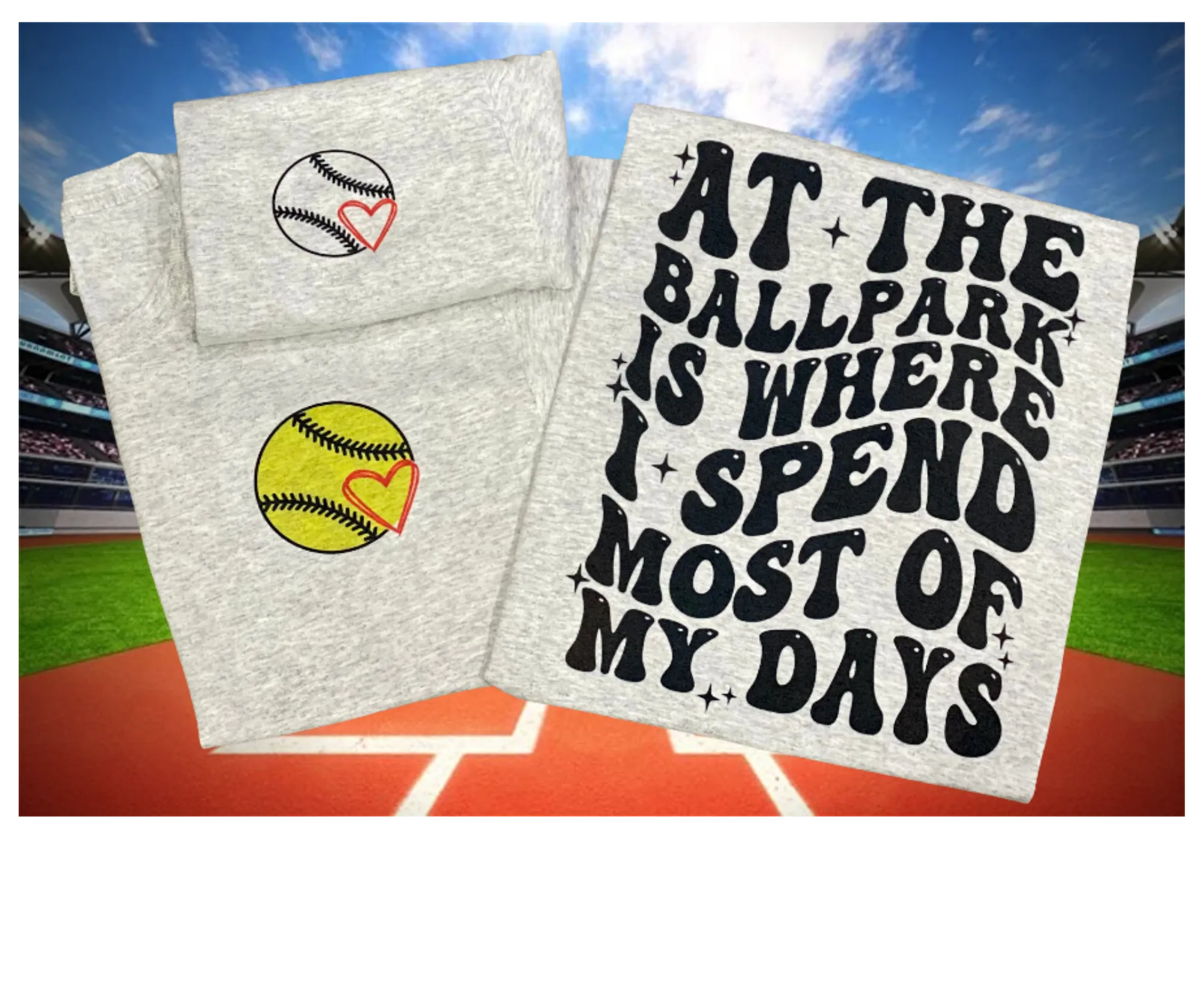 At the Ballpark Baseball or Softball Tee