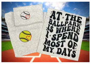 At the Ballpark Baseball or Softball Tee