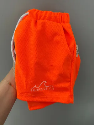 Athletic Shorts- Neon Orange