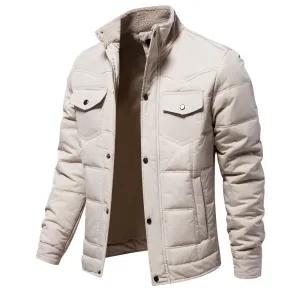 Autumn And Winter New Stand Collar Coat Men's Casual Fashionable Jacket