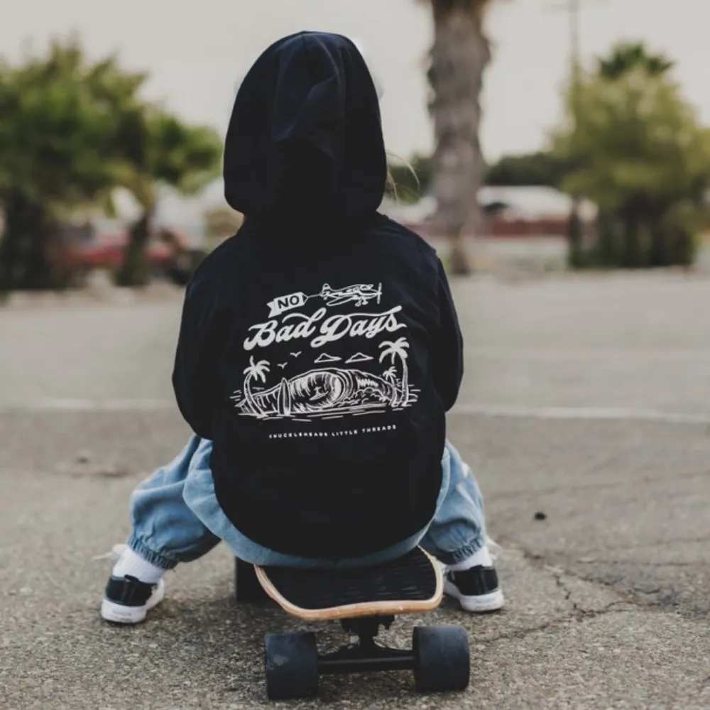 Baby Hoodie | Knuckleheads Black No Bad Days Infant Hoodie