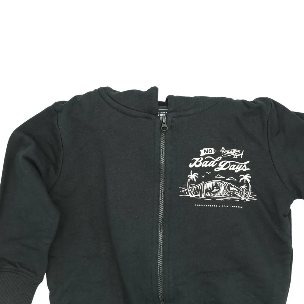 Baby Hoodie | Knuckleheads Black No Bad Days Infant Hoodie
