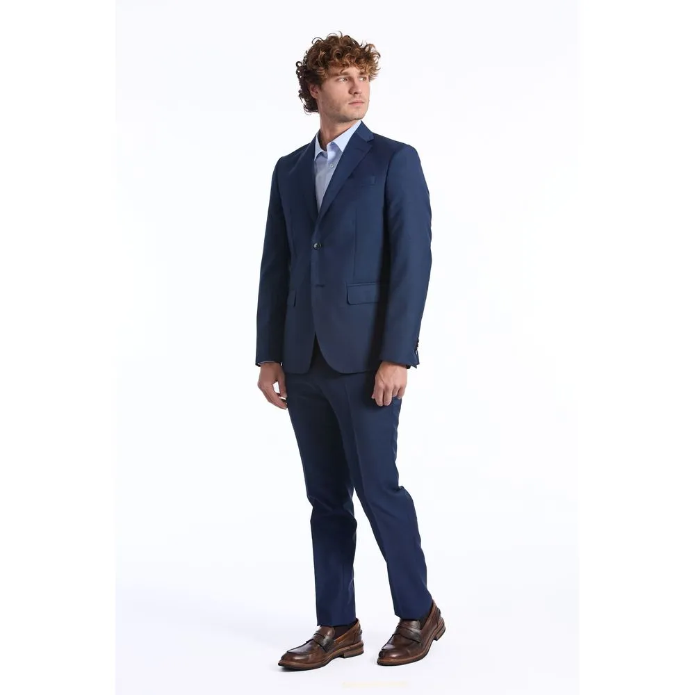 Baldinini Trend Blue Wool Men Suit