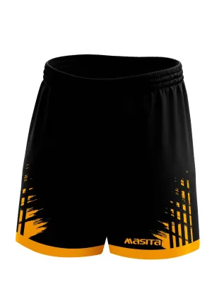 Barkley Gaelic Shorts Black/Amber Kids