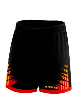 Barkley Gaelic Shorts Black/Red/Amber Kids