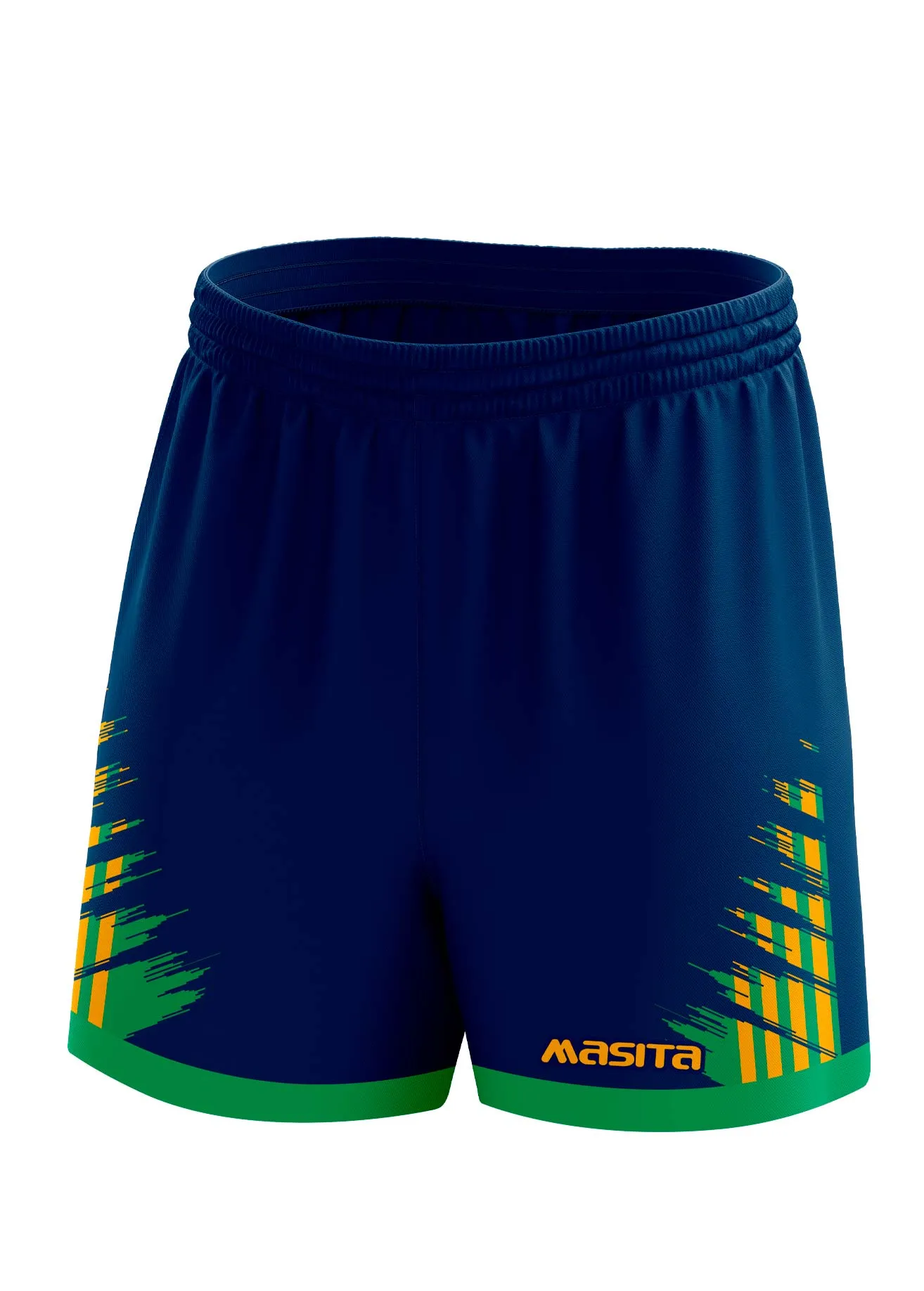 Barkley Gaelic Shorts Navy/Green/Amber Kids