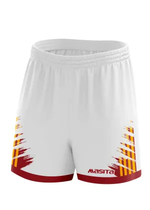 Barkley Gaelic Shorts White/Maroon/Amber Adult
