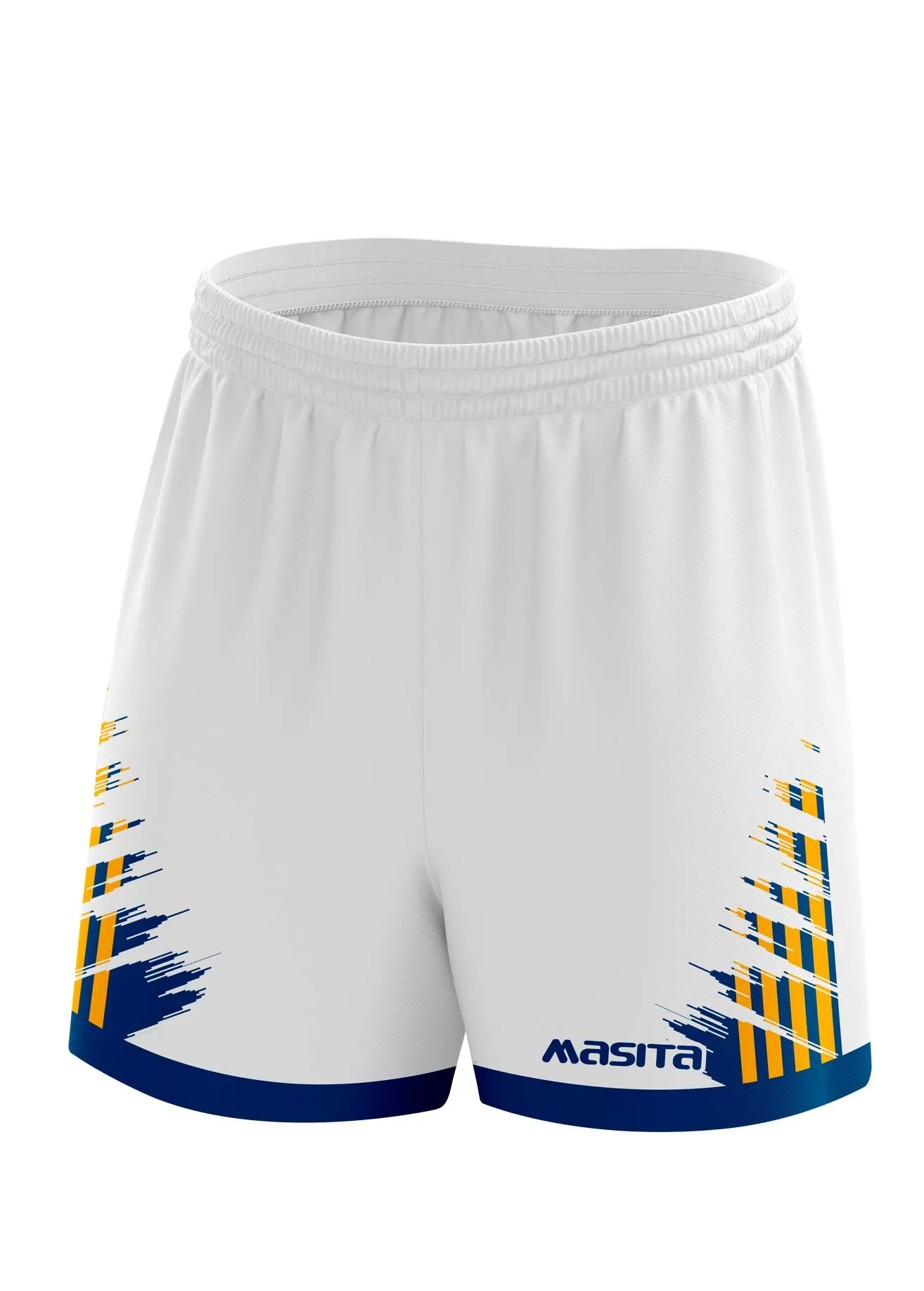 Barkley Gaelic Shorts White/Navy/Amber Adult