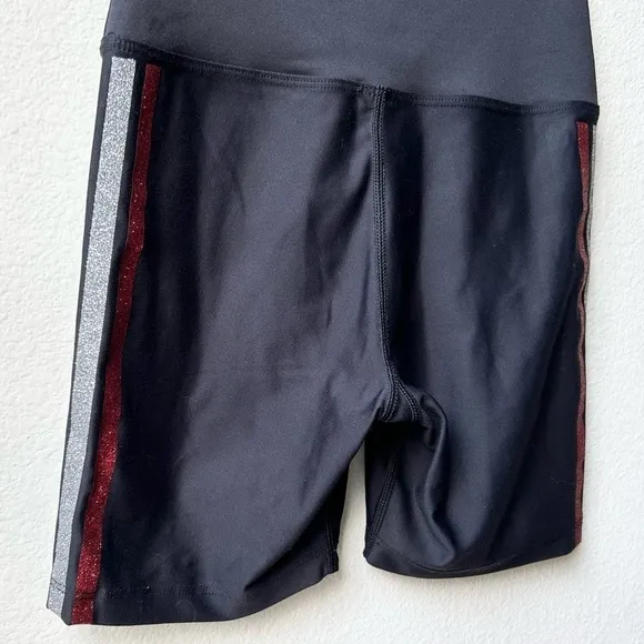 Beach Riot Glitter Size Stripe Bike Shorts Sz M