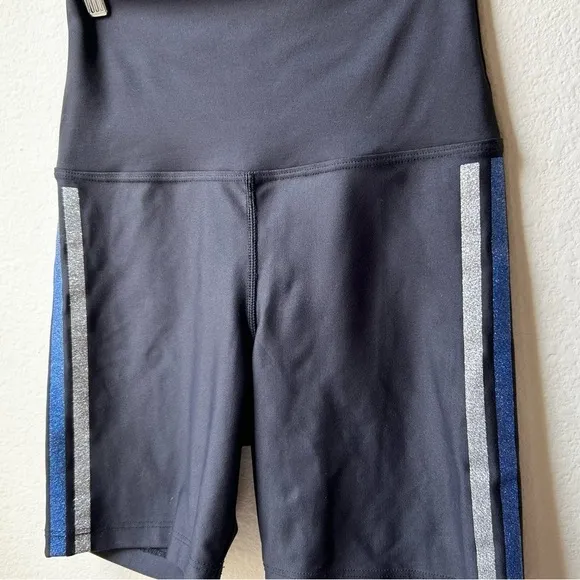 Beach Riot Glitter Size Stripe Bike Shorts Sz M