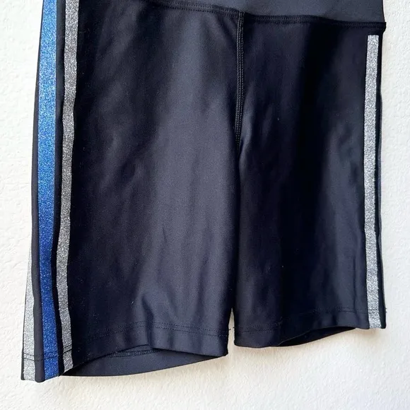 Beach Riot Glitter Size Stripe Bike Shorts Sz M
