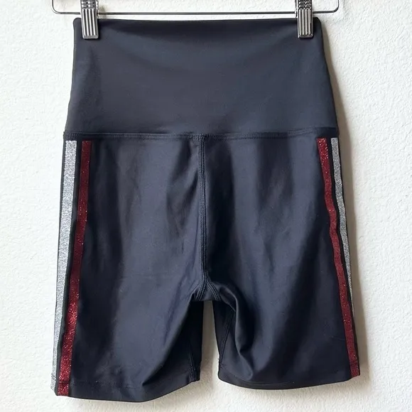 Beach Riot Glitter Size Stripe Bike Shorts Sz M