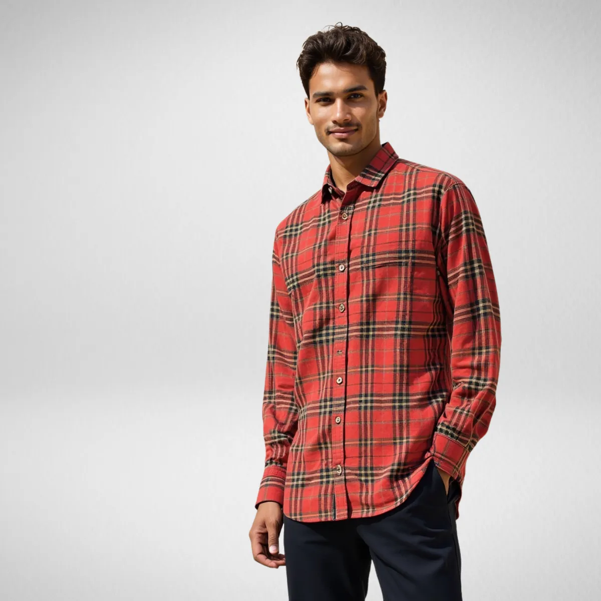BelleYork | Vintage Plaid Loose Shirt