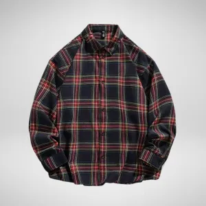 BelleYork | Vintage Plaid Loose Shirt