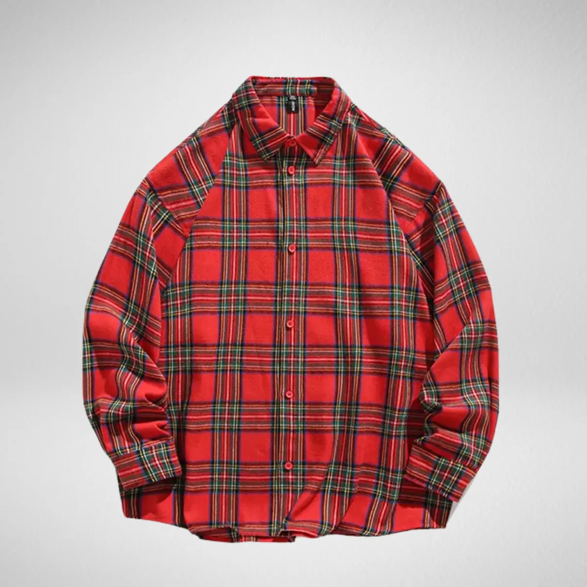BelleYork | Vintage Plaid Loose Shirt