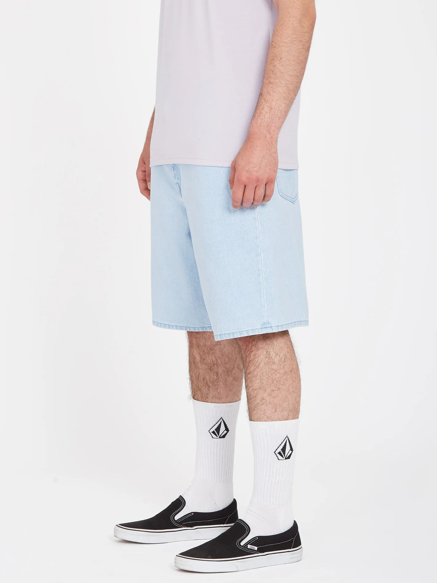 Billow Denim Short - LIGHT BLUE