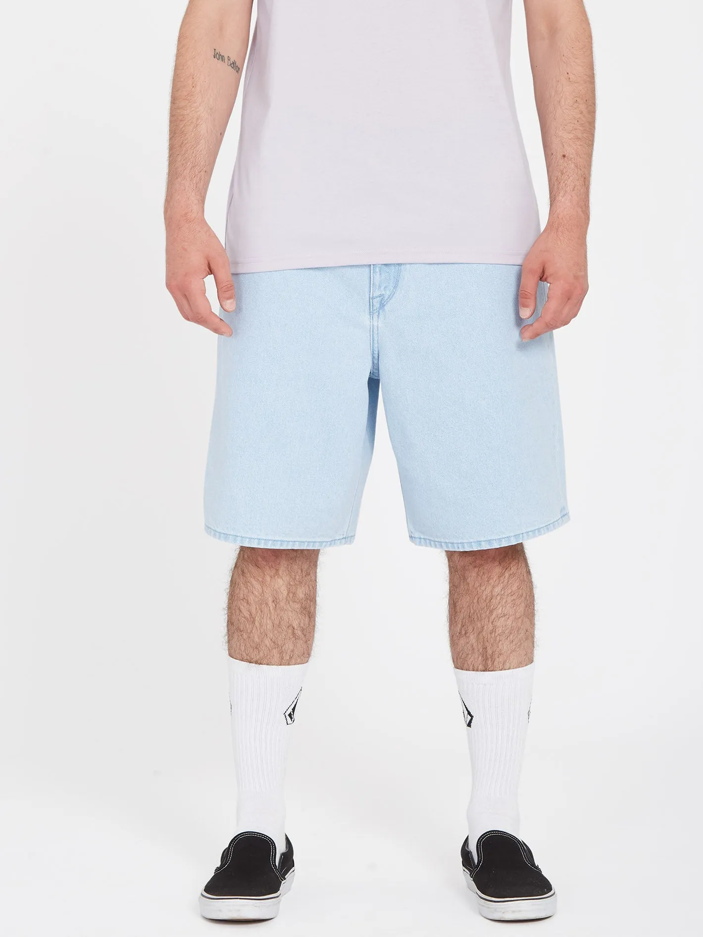 Billow Denim Short - LIGHT BLUE