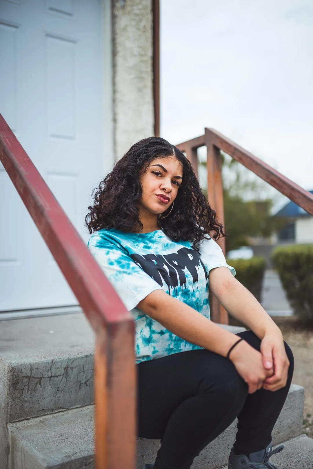 Black Drippin | Teal Cloud Tee