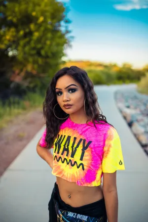 Black Wavy | Pink Lemonade Tee