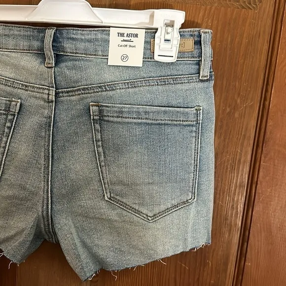 BlankNYC The Astor Cut-Off Shorts Light Blue Wash Size 27