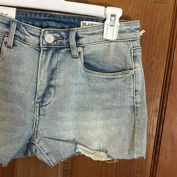 BlankNYC The Astor Cut-Off Shorts Light Blue Wash Size 27