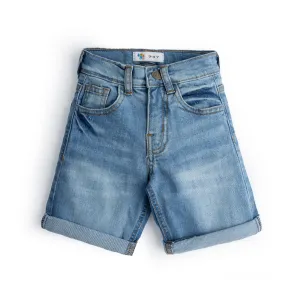 Blue Denim Light Wash Shorts