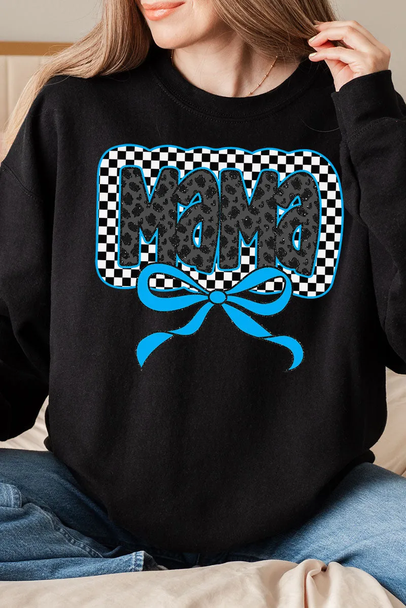 Blue Leopard Luxe Mama Unisex NuBlend Crew Sweatshirt