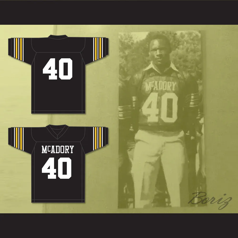 Bo Jackson 40 McAdory High School Yellow Jackets Black Football Jersey
