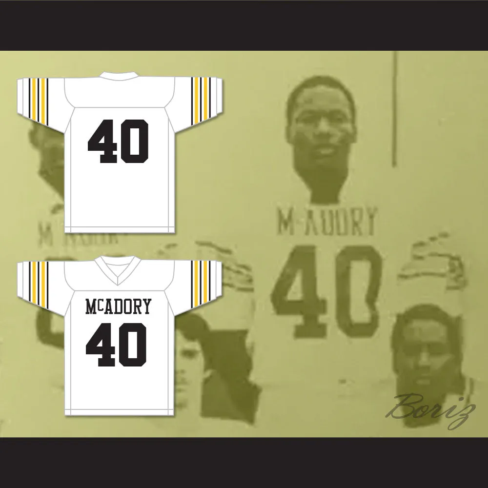 Bo Jackson 40 McAdory High School Yellow Jackets White Football Jersey